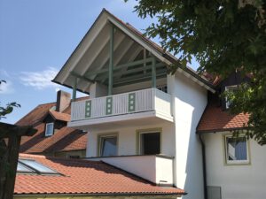 Alubalkon Spree mit Dekor und Blende