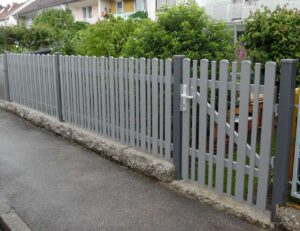 Gartenzaun Aluminium Bellevue mit Gartentür