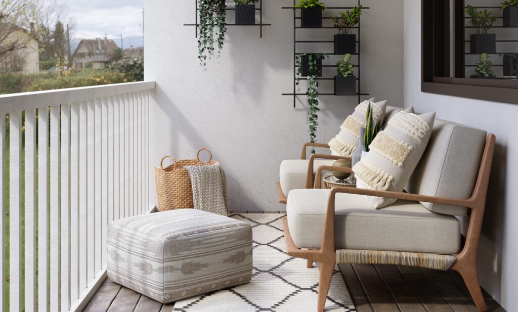 Balkon im Herbst