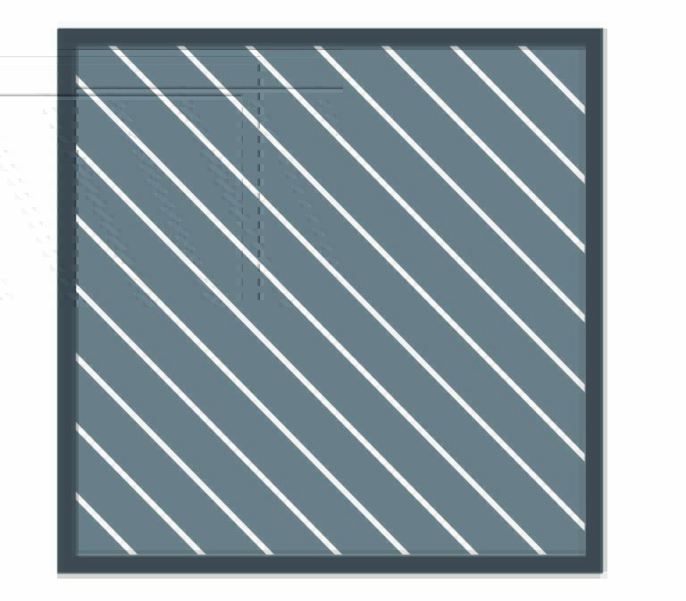 Zeichnung Sichtschutz diagonale Lattung